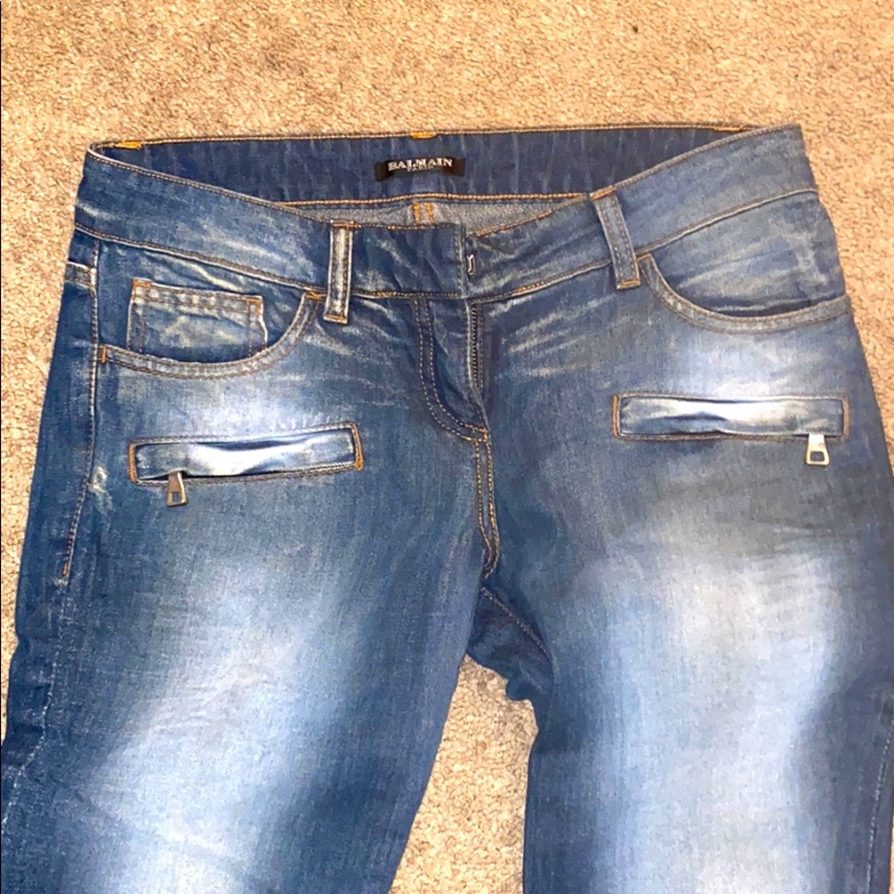 Authentic denim balmain jeans